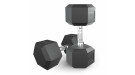 Гантель гексагональная UNIX Fit обрезиненная 17,5 кг, 2 шт.